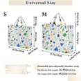 thumbnail image 2 of FORMRS Womens Corduroy Tote Bag Crossbody Shoulder Handbag with Pocket, Blue Simple Shapes, 2 of 7