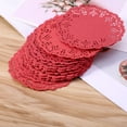 thumbnail image 3 of 100pcs Lace Paper Doilies Placemat Box Packaging Gift Wrap Paper Crafts For Wedding Party Table Decoration Mats, 3 of 7