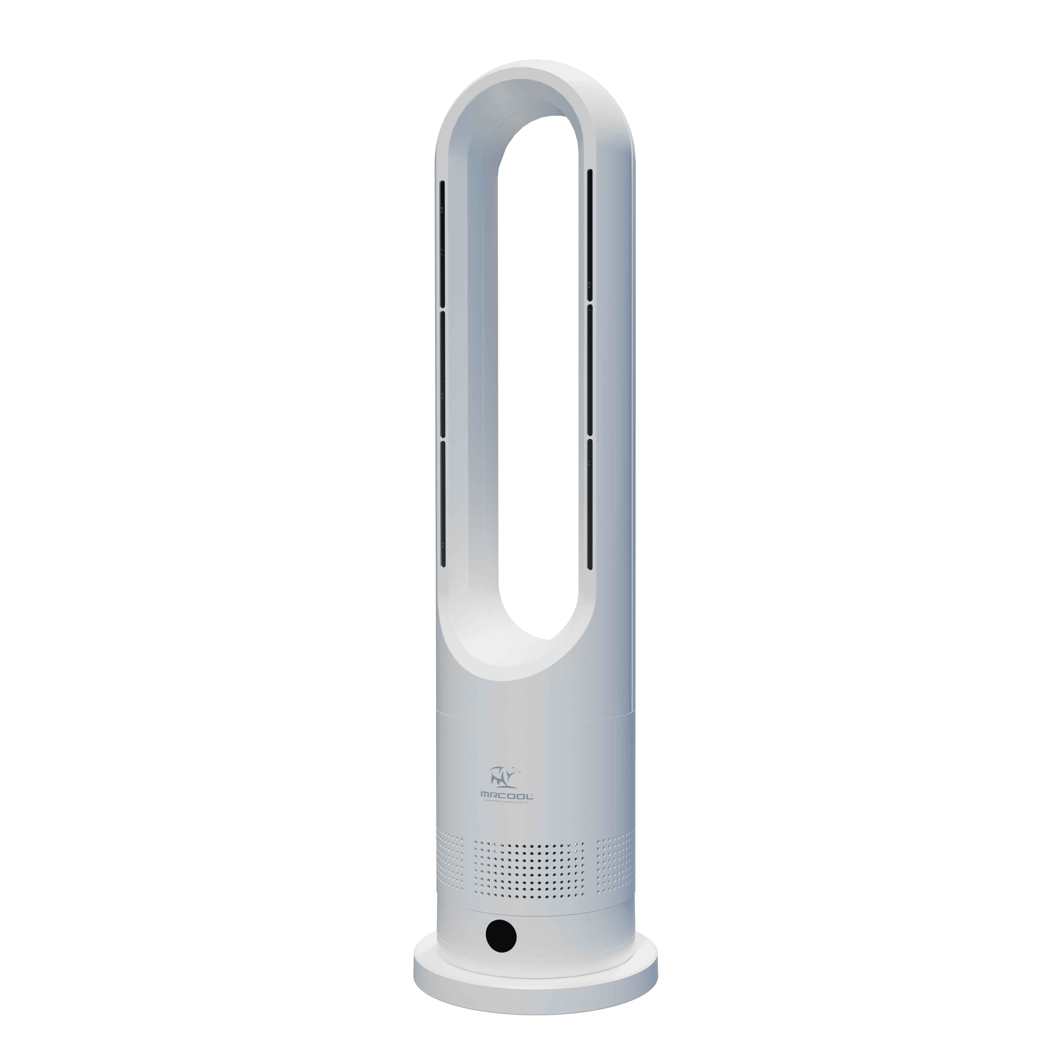 MRCOOL MrBreeze Hot and Cool Bladeless Fan, Oscillating, Remote, White, 110V MRF1016PLOW