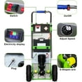 thumbnail image 4 of 1200W Heavy Duty Stair Climbing Hand Truck - 880lbs Capacity Electric Dolly with Safety Rope for Moving Furniture and Warehouse Logistics (Green)), 4 of 10