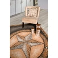 thumbnail image 3 of Furnish My Place Texas Star Rug - 3 ft. 5 in. x 5 ft. 6 in., Grey Rustic, Novelty Lone Star Rug with Border, Jute Backing, Plush, 3 of 12
