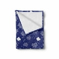 thumbnail image 2 of Clouds Soft Flannel Fleece Throw Blanket, Vertical Short Striped Rainy Weather Scattered Nature Seasonal Drip Drop, Cozy Plush for Indoor and Outdoor Use, 50" x 60", Dark Blue and White, by Ambesonne, 2 of 6