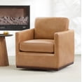 thumbnail image 2 of CHITA Swivel Accent Chairs for Living Room, Comfortable Arm Chairs for Bedroom,Set of 2,Faux Leather in Camel, 2 of 11