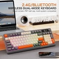 husxh Dual Mode Wireless Keyboard 94 Keys