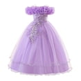 thumbnail image 2 of ATOGUTA Party Dresses for Girls Purple Sleeveless Tulle Long Formal Wedding Pageant Party Fancy Princess Ball Gown Dresses 7-13, 2 of 6