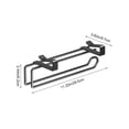 thumbnail image 3 of Over Cabinet Paper Towel Holder,No Drill Hanging Kitchen Rack,Paper Roll Plastic Wrap Organizer,Glove Cleaning Cloth Storage,Metal Cabinet Door Holder,Space Saving Kitchen Accessory, 3 of 6