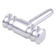 thumbnail image 1 of Pomo de palanca de cambios universal de aluminio para coche Plata, 1 of 5