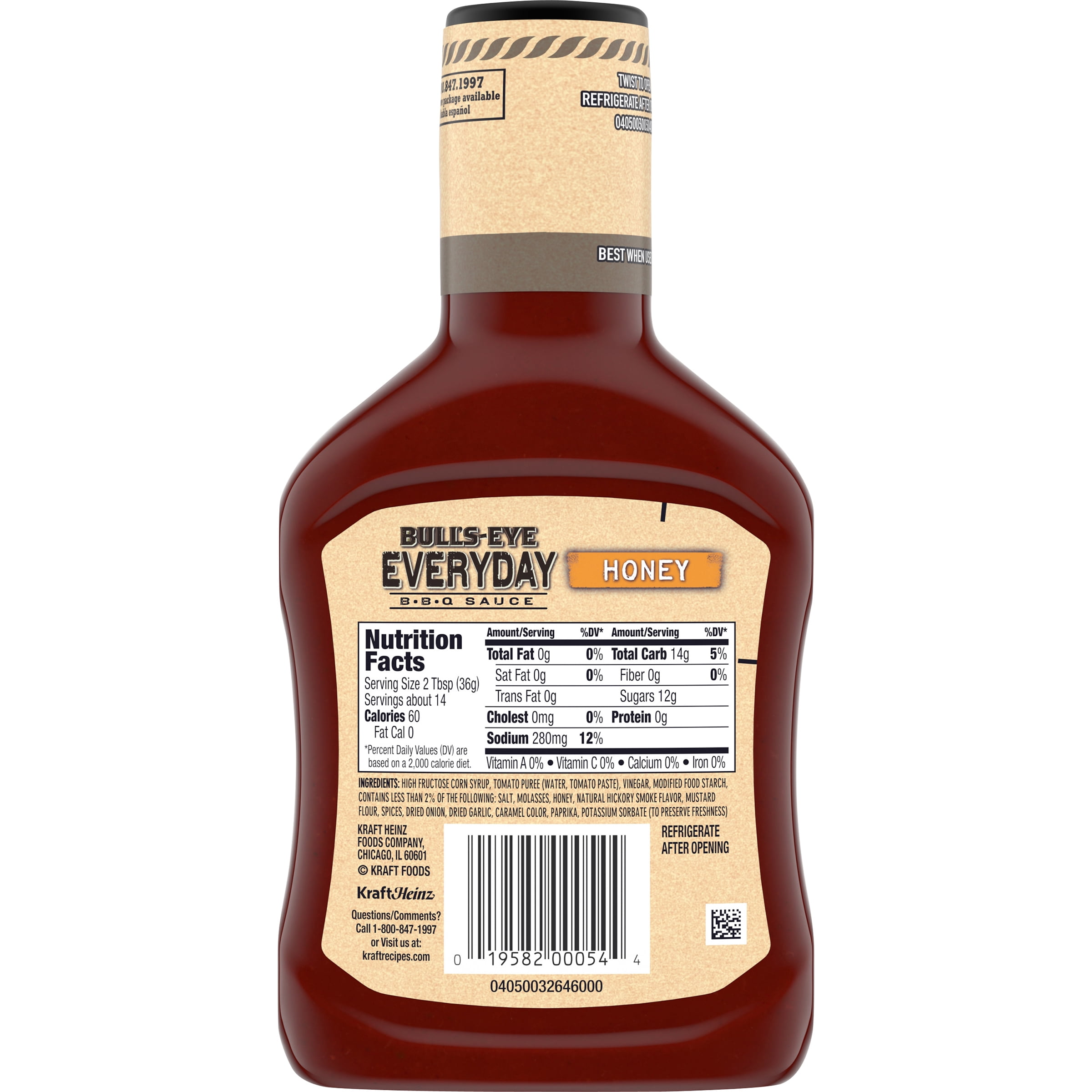 Bullseye Bbq Sauce Nutrition Information Besto Blog