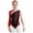 Burgundy, variant on Girls Single Long Sleeve Gymnastic Leotard Rhinestones Figure Skating Ballet Dance Bodysuit Hot Pink 14
