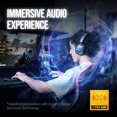 thumbnail image 2 of Auriculares inalámbricos para juegos OXS Storm A2, cancelación activa de ruido, supraaurales con micrófono, Bluetooth 5.4 y 2.4 GHz de baja latencia, modos de ecualización dual, 70 horas de reproducci, 2 of 7