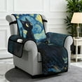 thumbnail image 2 of TSOVTHRID Black Cat Starry Night Print Recliner Chair Covers Recliner Slipcover Non-Slip Dog Chair Cover Washable Lazy Boy Recliner Cover Furniture Protector with Elastic Strap, 2 of 7