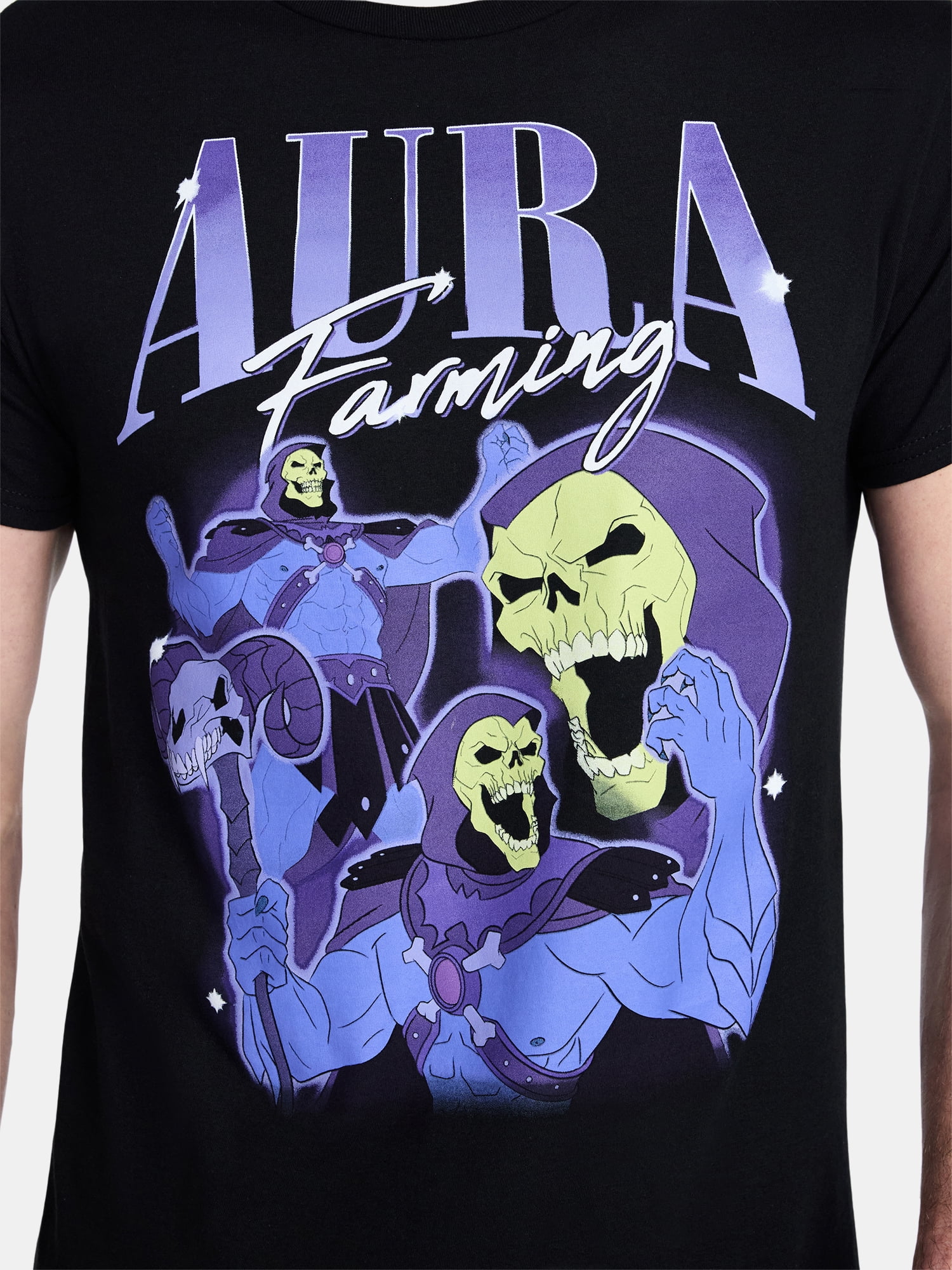 Masters of the Universe Men's and Big Men's Skeletor Aura Graphic Tee, Sizes S-3XL