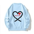 thumbnail image 3 of Generic Men's Hoodless Sweatshirt Novelty Funny Letter Printed Pullover Long Sleeve Warmth Fashion Baggy Sweater Going Out, 3 of 4