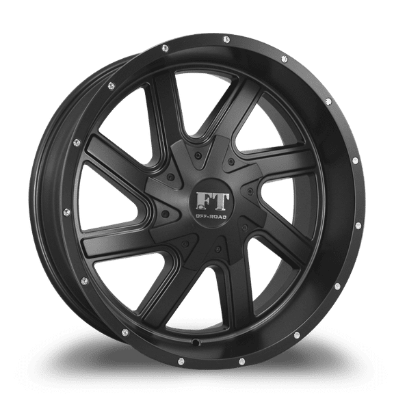 20X14 6-139.7 OFF ROAD FT-1 SATIN BLACK -76/108