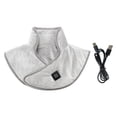 thumbnail image 1 of Almohadilla térmica cervical recargable por USB, suave y ajustable, 42 x 30 cm, portátil Gris, 1 of 9