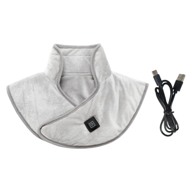 Almohadilla térmica, compresa caliente con 3 niveles de calor, manta térmica, envoltura cervical Gris