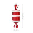 thumbnail image 3 of Colgantes de bastón de caramelo rojo con forma de piruleta grande para Navidad, adornos de bolas colgantes para árbol de Navidad 2024, decoración navideña para el hogar, regalo de Año Nuevo, 3 of 5