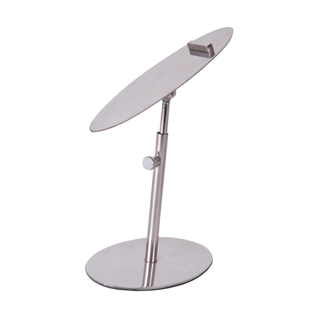Wweixi Stainless Steel Shoes Rack Adjustable High Heels Sales Shelf Commercial Shop Argent oval Silver oval