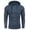 Blue, variant on COOFANDY Men Knitted Hoodies Pullover Casual Long Sleeve Slim Fit Turtleneck Sweaters