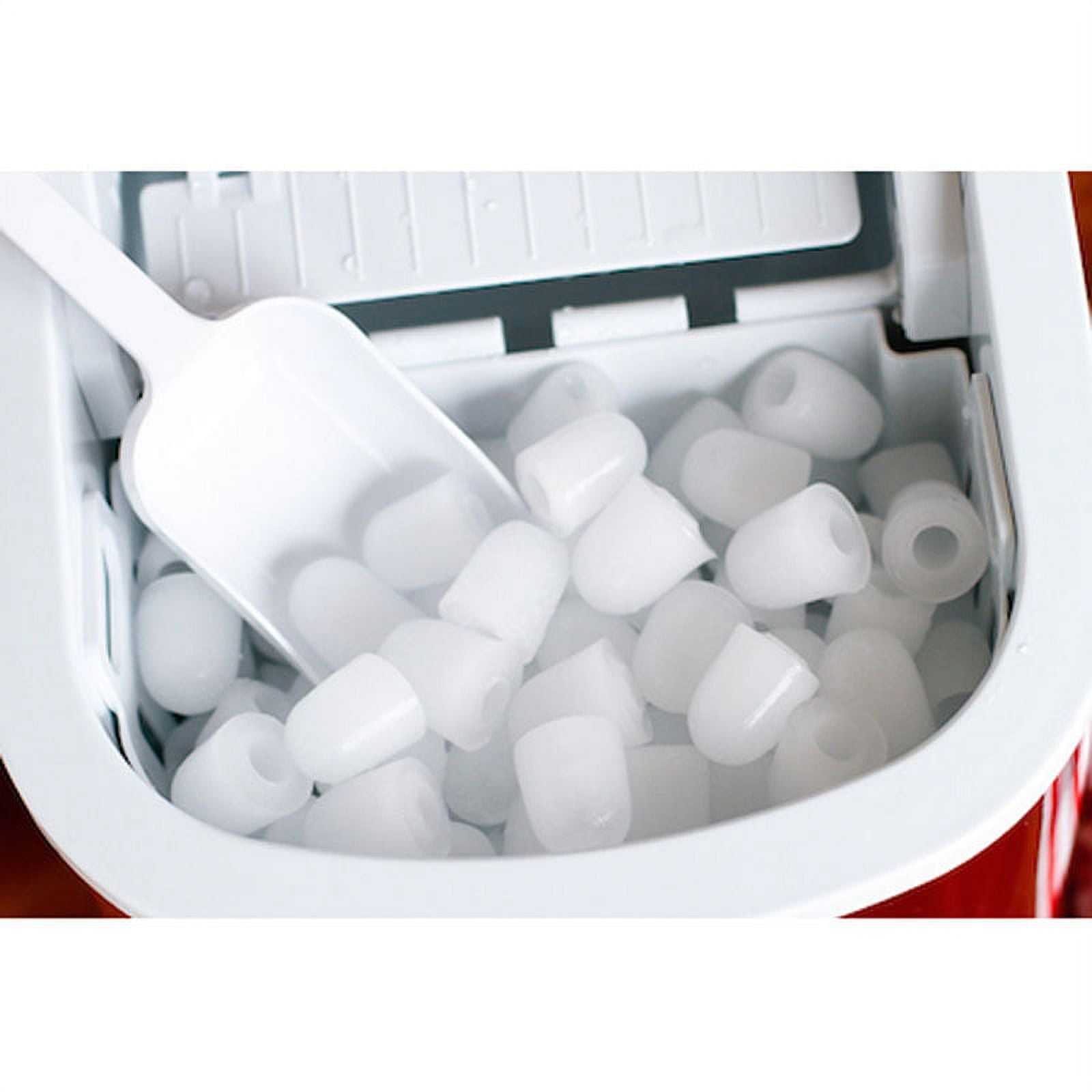 NEW Igloo Red ICE102 Portable Countertop Electronic Ice Maker +Scooper, Tray
