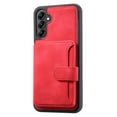 thumbnail image 4 of Compatible with Samsung Galaxy A25 5G, Stylish Card Slots Kickstand PU Leather TPU Frame Magnetic Closure Shockproof Ultra Slim Back Case Cover Designed for Samsung Galaxy A25 5G, Red, 4 of 5