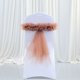 thumbnail image 3 of Fancy Chair Cover Sashes with Flower Bows for Wedding Party (Pack of 6), 3 of 8
