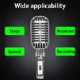 thumbnail image 3 of Wired Handheld Mic Microphone for Live Recording Karaoke Studio, 3 of 5