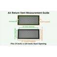 thumbnail image 4 of Achtek AIR RETURN 9"x20" Duct Opening (Overall Size 11"x22") | Heavy Cast Aluminum Air Grille HVAC Duct || Powder Coated, 4 of 12