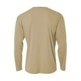 thumbnail image 2 of A4 Cooling Performance Long Sleeve Crew For Men in Sand N3165, 2 of 2