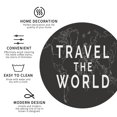 thumbnail image 3 of Naloa Travel The World1 Leather Coasters for Drinks, Durable Drink Coasters 4 Set for Tabletop Protection, Luxurious Home Décor and Housewarming Gift ( {designName})Round Shape, 3 of 6