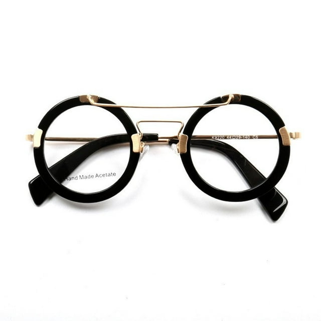 MesaSe Montures de Lunettes Unisexes Lunettes Rondes Vintage Monture Ronde Épaisse Lunettes en Acétate