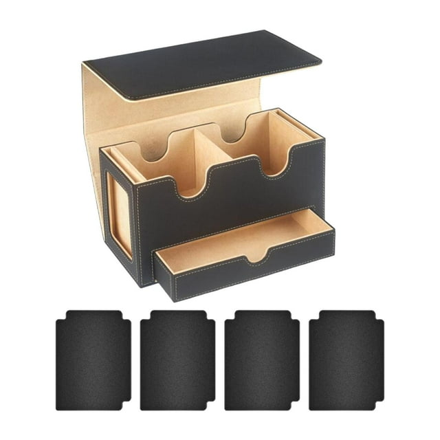 Xuanheng Boîte de Jeu de Cartes Protection de Cartes de Baseball Jouet de Cartes de Rassemblement Support de Cartes Robuste Intérieur Kaki