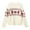 White, variant on Vintage Christmas Sweaters for Women 2025 Long Sleeve Crewneck Loose Jacquard Cable Knit Pullover Sweater Jumper Tops