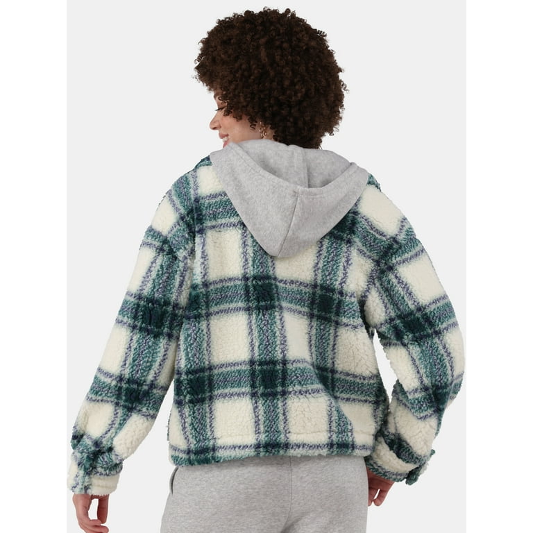 No Boundaries Plush Hoodie Shacket Women s
