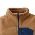 thumbnail image 4 of Mifsaly Boys Girls Full Zip Fleece Jacket Kids Warm Winter Coat Stand Collar Fall Winter Casual Sherpa Outerwear with Pockets, 4 of 5