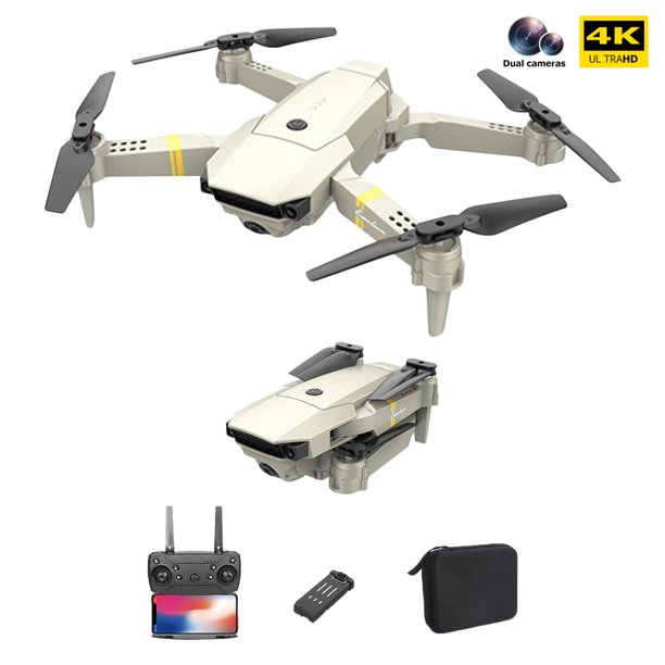 4K Dual Camera 2.4GHz RC Drone Altitude Hold Mode Quadcopter con batería (Oro) Ehuebsd libre de BPA