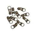 thumbnail image 4 of facefd 10pcs Bronze Zip Puller/Zipper Pull Sliders Head Zipper Repair Kit, 4 of 9