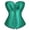 Green, variant on MEICHEN Women's Satin Sweetheart Strapless Corset Front Closure Metal Style Waist Trainer Tummy Control Body Shaper for Daily & Party