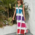 thumbnail image 6 of Shades of Pantone Colors Sleeveless Dress Dresses Women Summer Evening Dresses Ladies Bohemia Long Dresses, 6 of 9