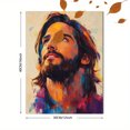 thumbnail image 3 of Qisvanset Framed Canvas Wall Art 12x16 Inch Classic Jesus Portrait Baptism Religious Home Wall Art, 3 of 5