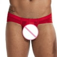 thumbnail image 4 of Tbopshirt Men's Brief Underwear Clearance,Men's Color Briefs Fashion Underwear Personalized Low-waist Hoop Panties Buttock Covering Briefs,Mens Gift, 4 of 7