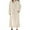 Beige, variant on Aboser Flannel Nightgowns for Women Long Sleeve Fleece Sleepdress Loose Fit Soft Loungewear Comfy Crewneck Nightshirts Thick Plush Sleep Gowns with Pockets