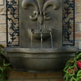 thumbnail image 5 of Sunnydaze French Lily Polystone Outdoor Wall Fountain, Florentine Finish, 5 of 7