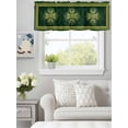 thumbnail image 5 of Curtain Valance for Windows, Abstract Shamrock Celtic Knot Kitchen Valances Rod Pocket Short Curtains, St. Patrick's Day Green Theme Window Valance for Bedroom Bathroom Living room 54x18in, 5 of 9