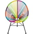 thumbnail image 4 of Multicolour All-Weather Woven Rope Vynil Chair  Indoor &; Outdoor Chair  Lounge Chair, 4 of 4