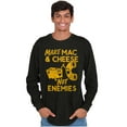 thumbnail image 5 of Funny Mac and Cheese Not Enemies Joke Long Sleeve TShirt Men Women Brisco Brands L, 5 of 6