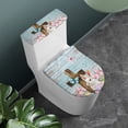 thumbnail image 3 of HELLHERO Stylish Gifts for Modern Bathrooms Elastic Bottom Toilet Lid Seat Cover Universal Fits All Toilet Shapes Dustproof, 3 of 8