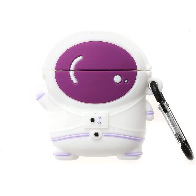 Funda de astronauta para funda Airpod/funda Airpod 2, funda de astronauta linda de dibujos animados en 3D para mujeres, niñas, adolescentes y niños, moda Kawaii, encantadora, elegante, astronauta