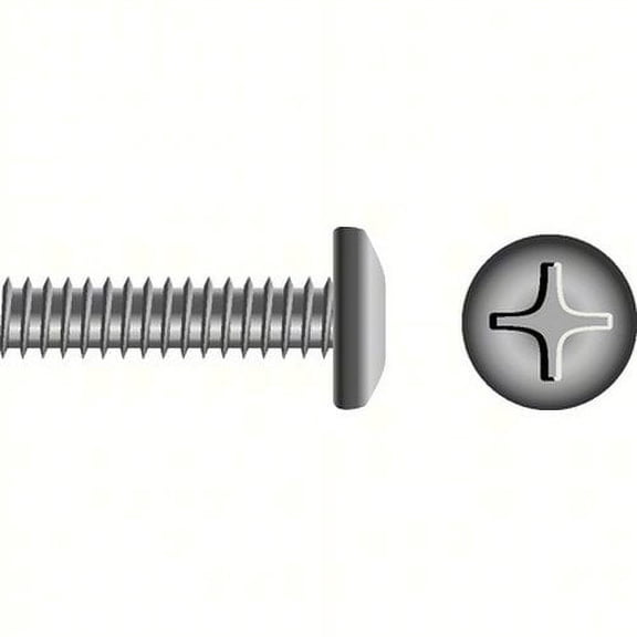 SEACHOICE Phillips Machine Screw - Pan Head Color:, Size: 1/4-20 x 3, Option: 25/BG