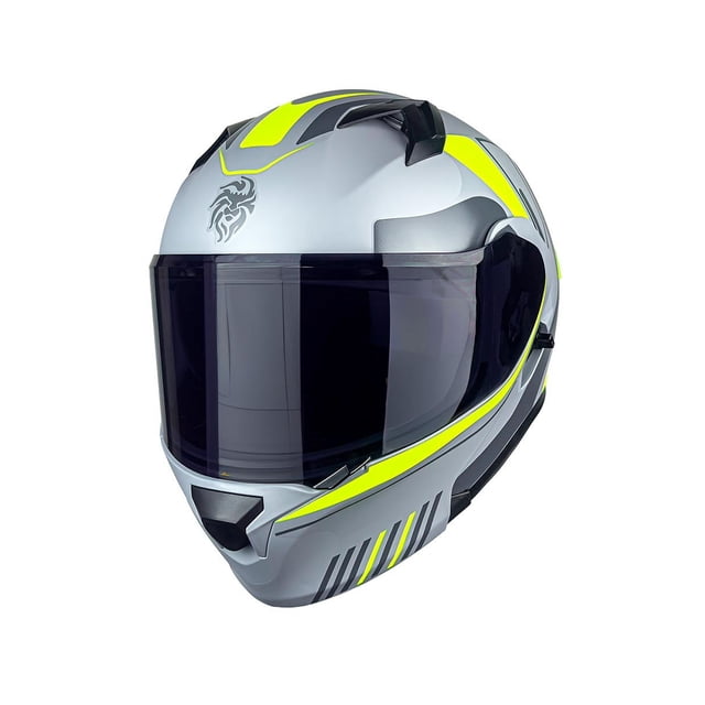 Casco Abatible Para Moto Kov Furia RLX Amarillo